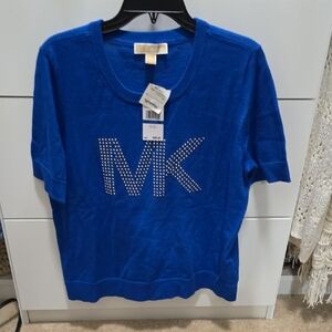 Michael Kors Blue Studded Sweater